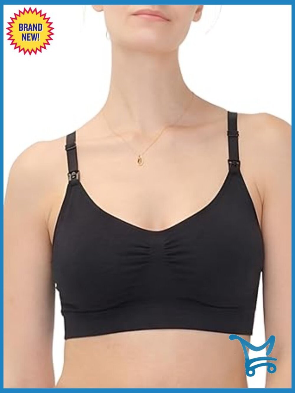 Wireless Nursing & Pumping Bra, Light Support, Hands-Free Pull-Down